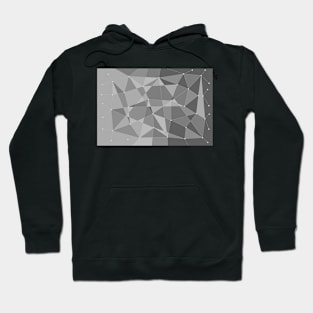 Abstract random geometric pattern grey Hoodie